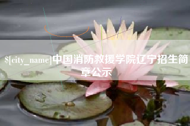 宿州中国消防救援学院辽宁招生简章公示