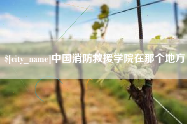 宿州中国消防救援学院在那个地方