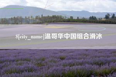 宿州温哥华中国组合滑冰