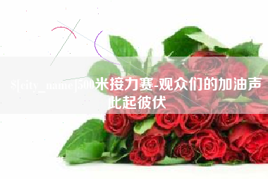 宿州500米接力赛-观众们的加油声此起彼伏
