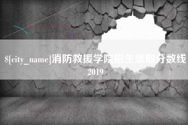 宿州消防救援学院招生录取分数线2019