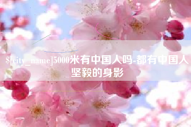 宿州5000米有中国人吗-都有中国人坚毅的身影