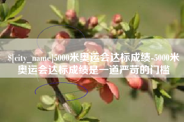 宿州5000米奥运会达标成绩-5000米奥运会达标成绩是一道严苛的门槛