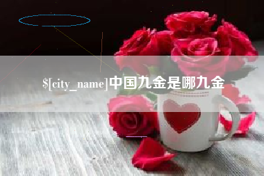 宿州中国九金是哪九金
