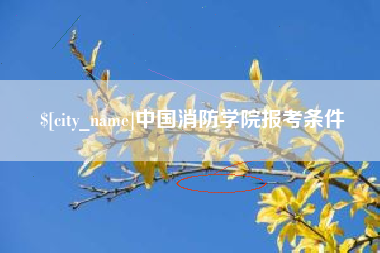 宿州中国消防学院报考条件