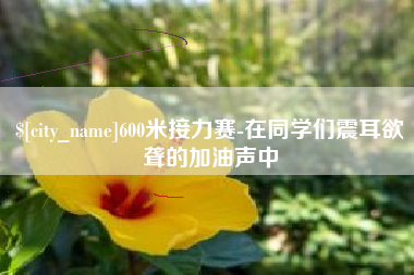 宿州600米接力赛-在同学们震耳欲聋的加油声中