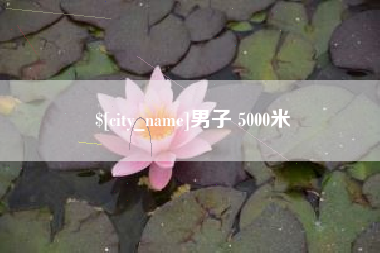 宿州男子 5000米