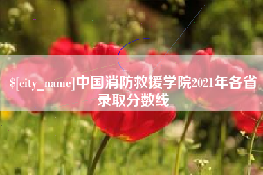 宿州中国消防救援学院2021年各省录取分数线