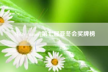 宿州第七届亚冬会奖牌榜