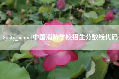 宿州中国消防学校招生分数线代码