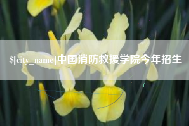 宿州中国消防救援学院今年招生