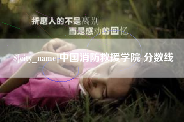 宿州中国消防救援学院 分数线