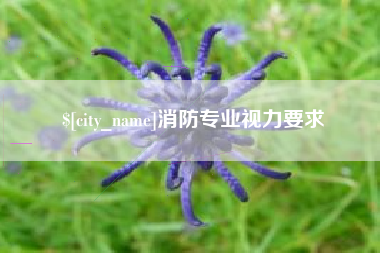 宿州消防专业视力要求