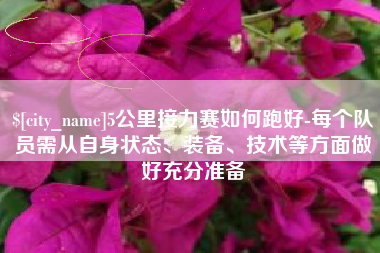 宿州5公里接力赛如何跑好-每个队员需从自身状态、装备、技术等方面做好充分准备
