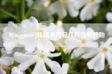 宿州我国消防日几月几号开始