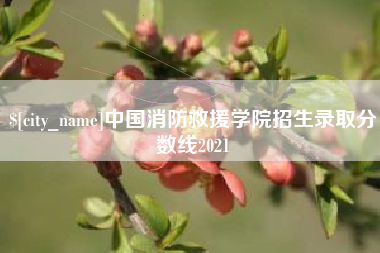 宿州中国消防救援学院招生录取分数线2021