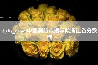 宿州中国消防救援学院浙江省分数线