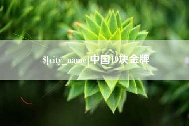 宿州中国19块金牌