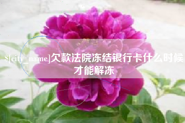宿州欠款法院冻结银行卡什么时候才能解冻