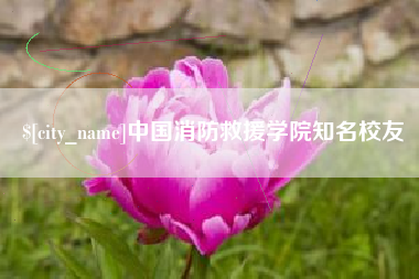 宿州中国消防救援学院知名校友