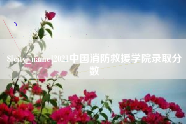 宿州2021中国消防救援学院录取分数