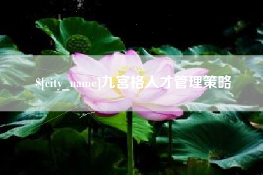 宿州九宫格人才管理策略