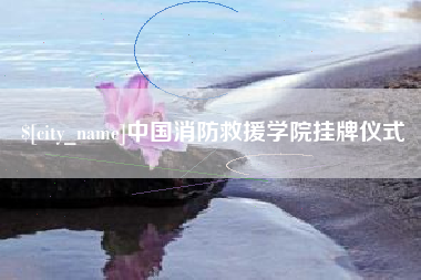 宿州中国消防救援学院挂牌仪式
