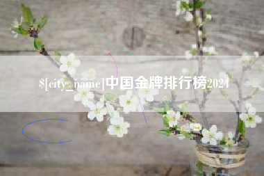 宿州中国金牌排行榜2024