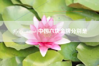 宿州中国六块金牌分别是