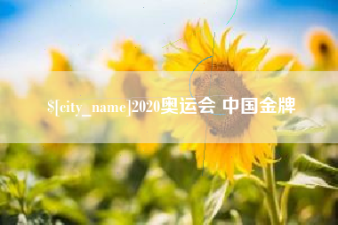 宿州2020奥运会 中国金牌